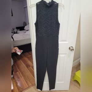 Black lace jumpsuit in Medium